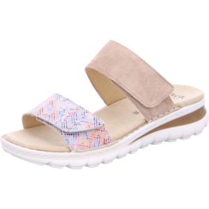 Beige Ara Shoes Tampa Multi Sand Women's Mules | ARA761GEA