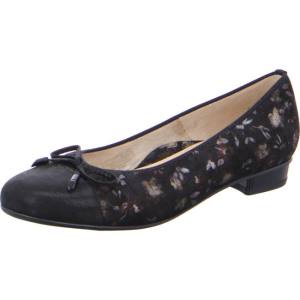 Black Ara Shoes Ballet Pumps Bari Women's Ballerina | ARA031JPB