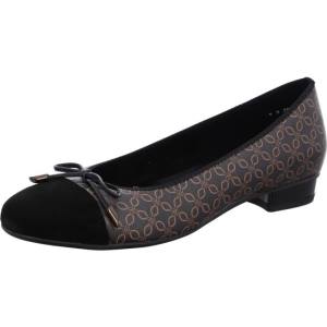 Black Ara Shoes Ballet Pumps Bari Women's Ballerina | ARA796AMF