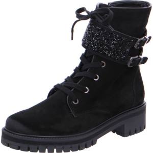 Black Ara Shoes Combat Jackson Women's Boots | ARA430IHE