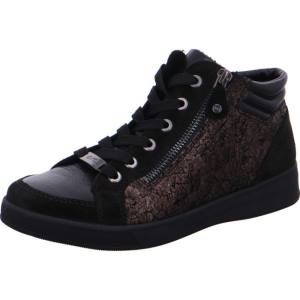 Black Ara Shoes High Top Rom Women's Boots | ARA479IGJ