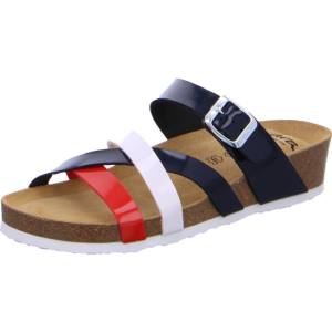 Black / White / Red Ara Shoes Bali Multi Women's Mules | ARA534VPK