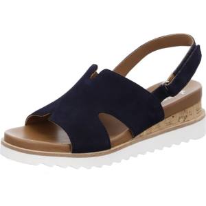 Blue Ara Shoes Wedge Valencia Women's Sandals | ARA385VQX