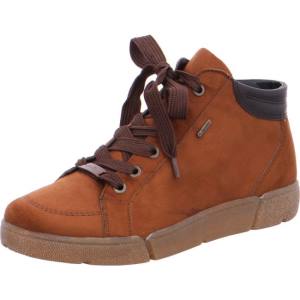 Brown Ara Shoes Ankle Rom Cognac Women's Boots | ARA835PQR