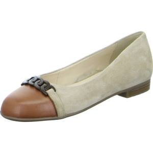 Brown Ara Shoes Ballet Pumps Sardinia Sand Brandy Women's Ballerina | ARA185NKC