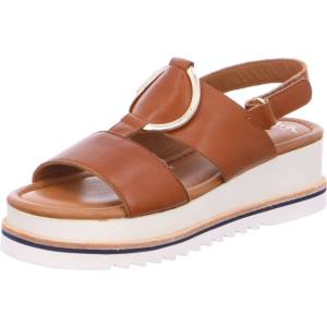 Brown Ara Shoes Durban Cognac Women's Sandals | ARA972XDI