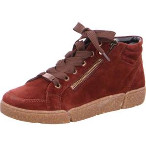 Brown Ara Shoes High Top Rom Women's Sneakers | ARA851KTS