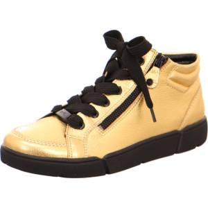 Gold / Black Ara Shoes High Top Rom-sport Women's Boots | ARA134BSE