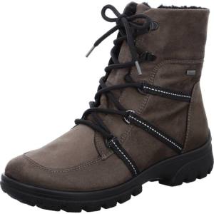 Grey Ara Shoes Ankle Saas-fee Taiga Women's Boots | ARA059FKY