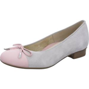 Grey Ara Shoes Ballet Pumps Bari Flamingo Pebble Women's Ballerina | ARA196BGA