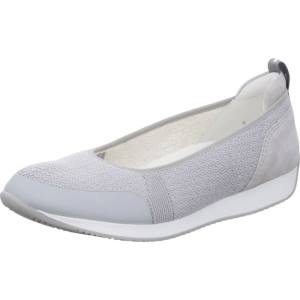 Grey Ara Shoes Ballet Pumps Porto Pebble Women's Ballerina | ARA751ZIR