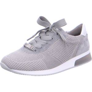 Grey Ara Shoes Lissabon Oyster-silver Women's Sneakers | ARA092CJE