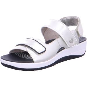 Grey Ara Shoes Napoli Silver Women's Sandals | ARA748VDX