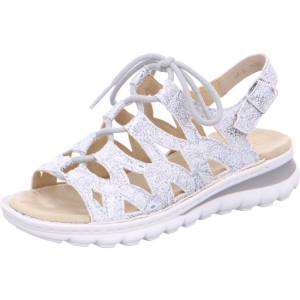 Grey Ara Shoes Tampa Silver Women's Sandals | ARA279PQW