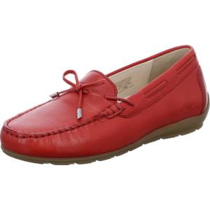 Red Ara Shoes Alabama Flame Women's Loafers | ARA192XZW