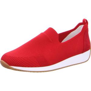 Red Ara Shoes Slip-ons Lissabon Women's Loafers | ARA951JIZ