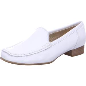 White Ara Shoes Atlanta Women's Loafers | ARA149EAW