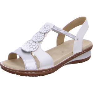 White Ara Shoes Hawaii Argento Women's Sandals | ARA026OFS