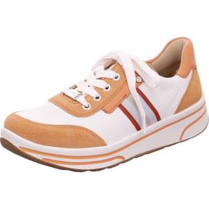 White Ara Shoes Lace-ups Sapporo Peach Women's Sneakers | ARA726JQA