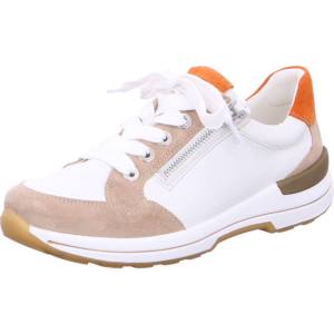 White Ara Shoes Nwhite Sand Women's Sneakers | ARA752LQU