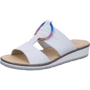 White Ara Shoes Positano Nebbia Women's Mules | ARA720XAL