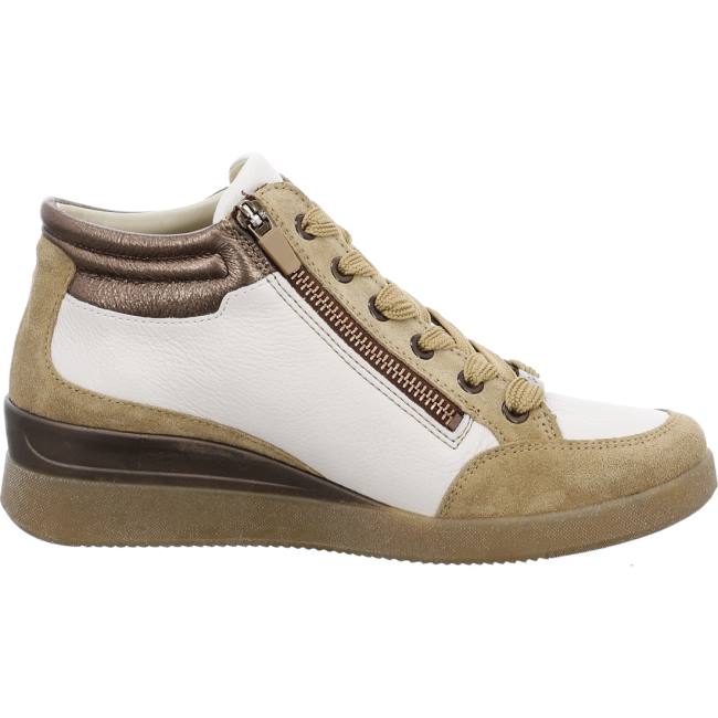 Beige Ara Shoes Lace-ups Lazio Toffee Cloud Women's Boots | ARA923ZVM