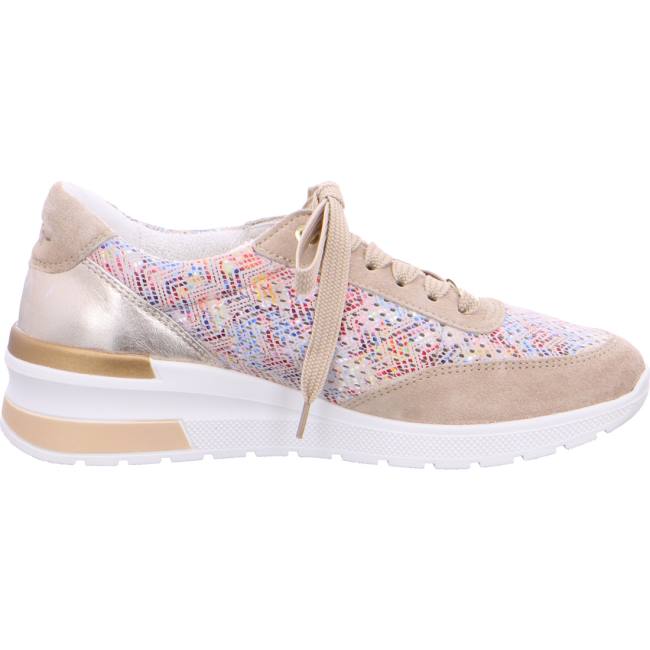 Beige Ara Shoes Lace-ups Neapel Sand Multi Women's Sneakers | ARA390DWS