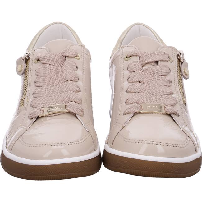 Beige Ara Shoes Lace-ups Rom Nude Women's Sneakers | ARA318SHK