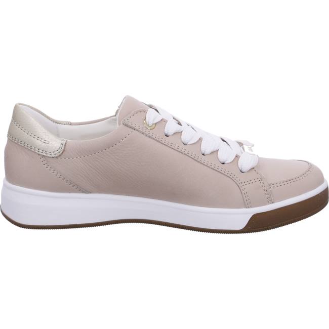 Beige Ara Shoes Lace-ups Rom Nude Women's Sneakers | ARA891QNX