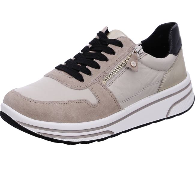 Beige Ara Shoes Lace-ups Sapporo Women\'s Sneakers | ARA583XYU