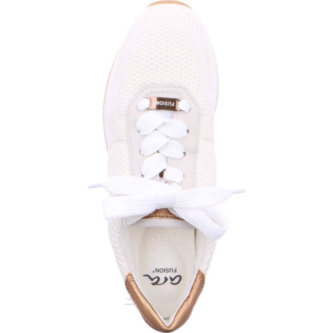 Beige Ara Shoes Lissabon Cloud Whisky Women's Sneakers | ARA608RUF