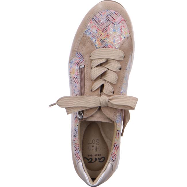 Beige Ara Shoes Merano Sand Multi Women's Sneakers | ARA534OJX