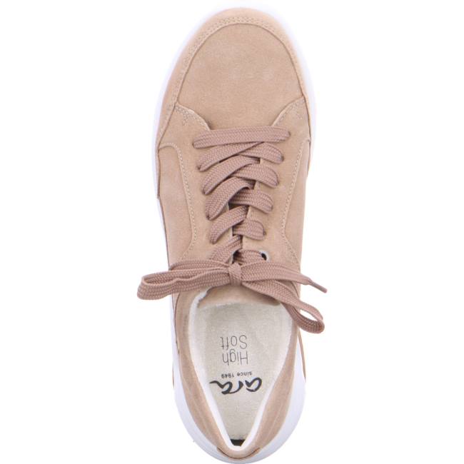 Beige Ara Shoes Miami Sand Women's Sneakers | ARA360REP