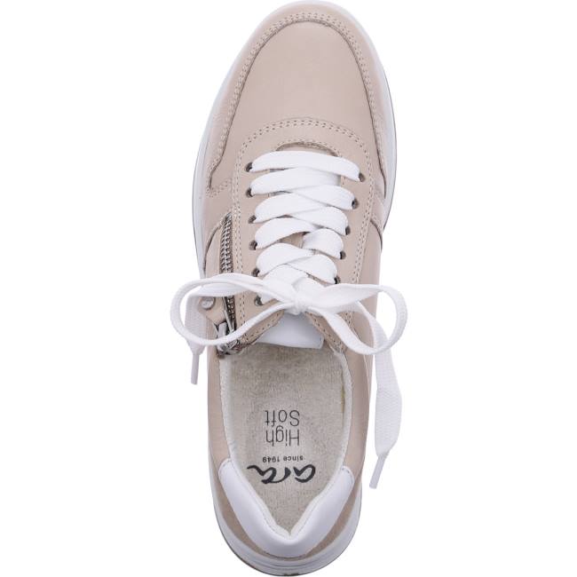 Beige Ara Shoes Sapporo Nude Women's Sneakers | ARA921CKU