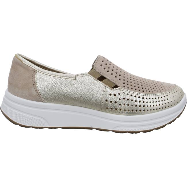 Beige Ara Shoes Sapporo Platin, Sand Women's Loafers | ARA730KWV