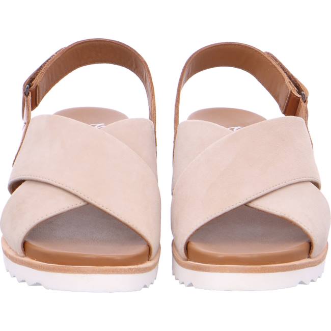 Beige Ara Shoes Wedge Valencia Sand Women's Sandals | ARA578TYR