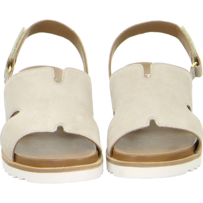 Beige Ara Shoes Wedge Valencia Sand Women's Sandals | ARA692LNF