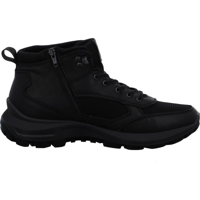 Black Ara Shoes Ankle Mauro Men's Boots | ARA790IGX