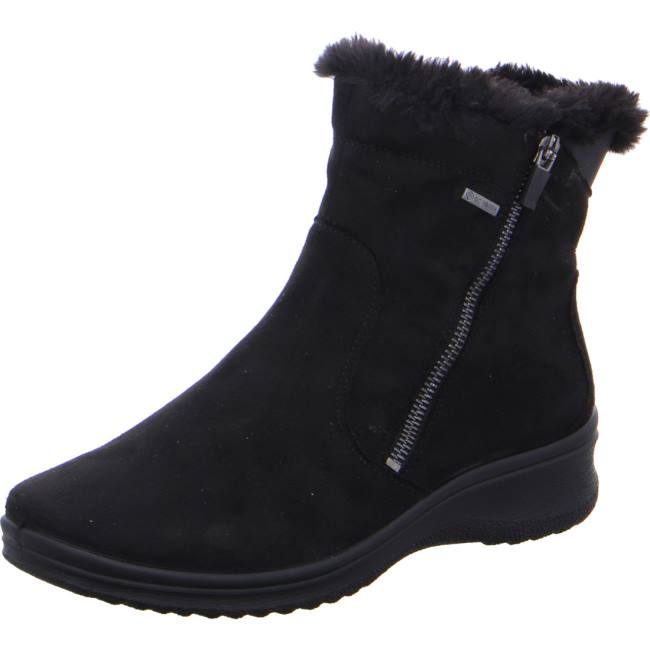 Black Ara Shoes Ankle München Women's Boots | ARA289GJM