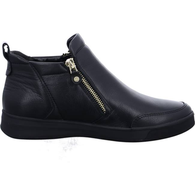 Black Ara Shoes Ankle Rom Women's Boots | ARA104SRL