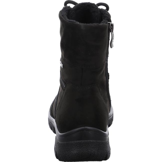 Black Ara Shoes Ankle Saas-fee Women's Boots | ARA683QYG