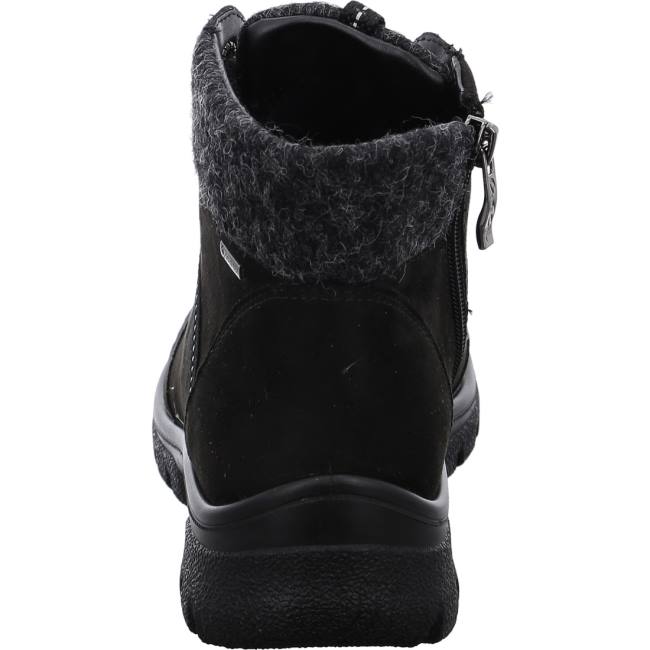 Black Ara Shoes Ankle Saas-fee Women's Boots | ARA824NQT