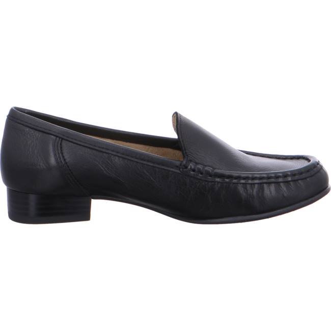 Black Ara Shoes Atlanta Women's Loafers | ARA518ZNW