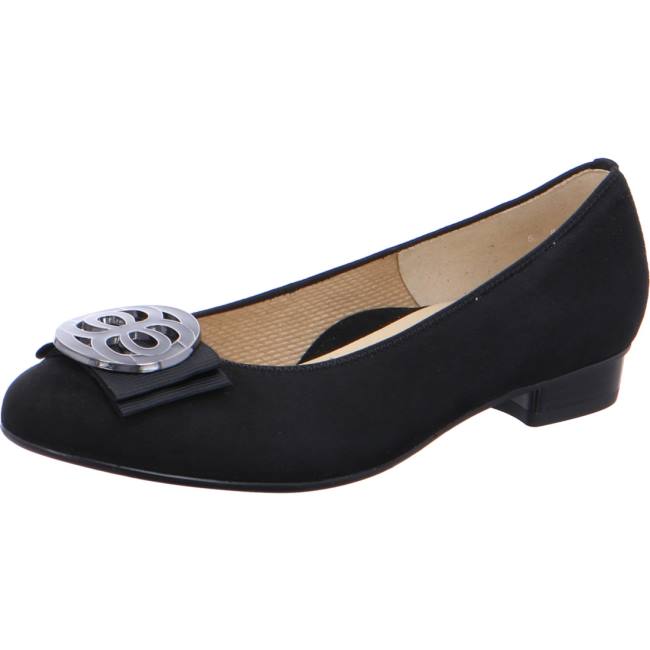 Black Ara Shoes Ballet Pumps Bari Women\'s Ballerina | ARA058UQP