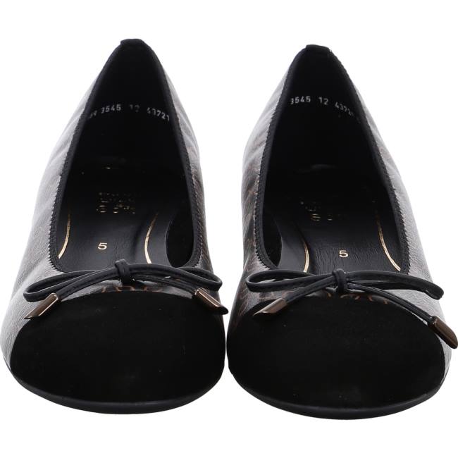 Black Ara Shoes Ballet Pumps Bari Women's Ballerina | ARA796AMF