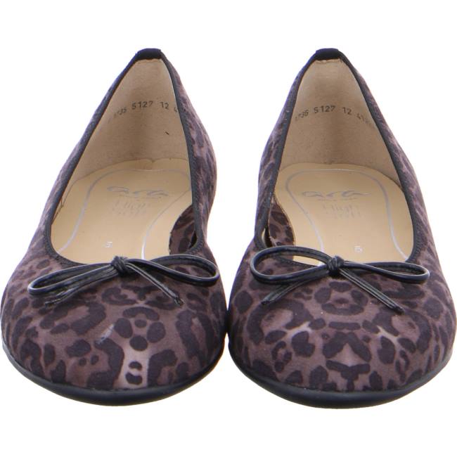 Black Ara Shoes Ballet Pumps Sardinia Women's Ballerina | ARA152XZV