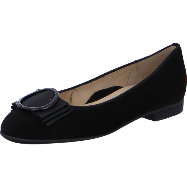 Black Ara Shoes Ballet Pumps Sardinia Women\'s Ballerina | ARA648MJC