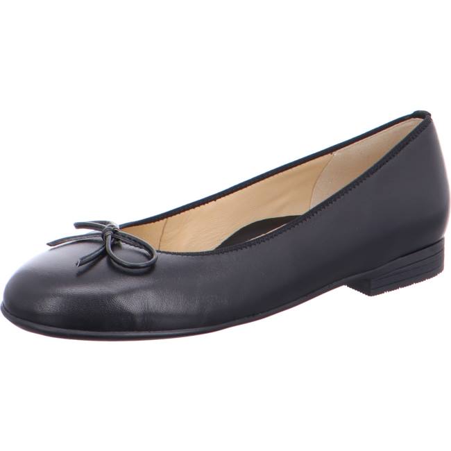 Black Ara Shoes Ballet Pumps Sardinia Women\'s Ballerina | ARA732GLW