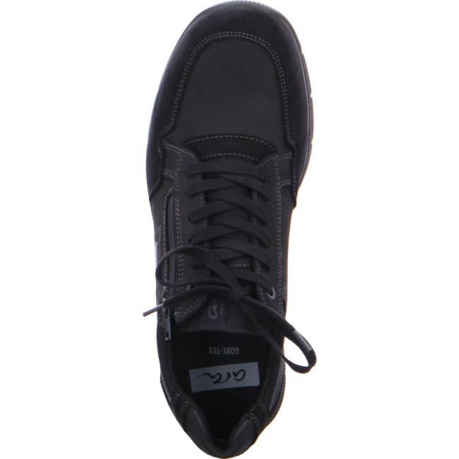 Black Ara Shoes Benjo Men's Sneakers | ARA094WGQ