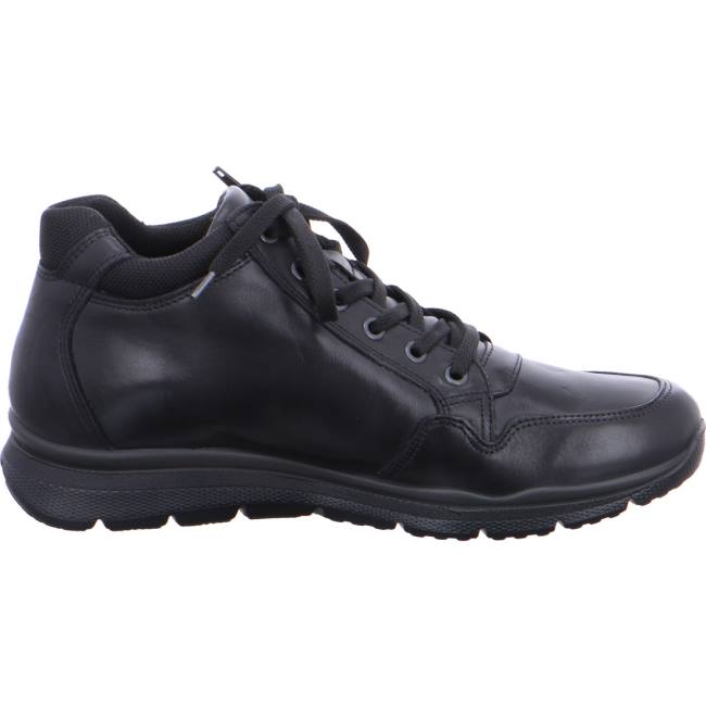 Black Ara Shoes Benjo Men's Sneakers | ARA469PJX